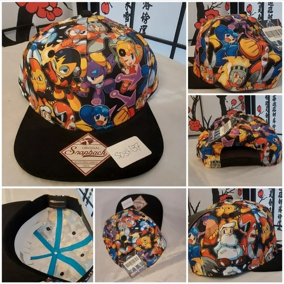 Mega Man Video Game Character Snapback Hat